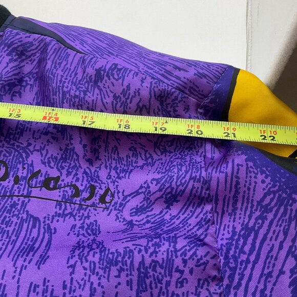 VTG Monaliza High Fashion Large Picasso Satin Jacket Abstract Art All Over Print - Picture 12 of 15